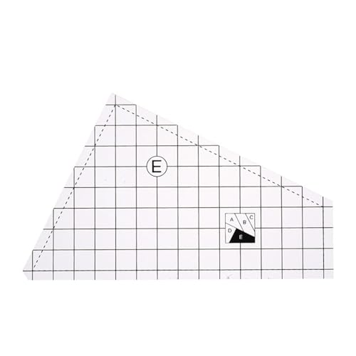 3/4/5 Stück transparentes Acryl-Lineal zum Schneiden von Stoffen, Messen, Nähen, Patchwork-Lineal zum Quilten, Sticken, Basteln von Fhsqwernm