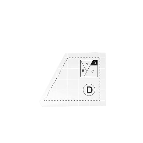 3/4/5 Stück transparentes Acryl-Lineal zum Schneiden von Stoffen, Messen, Nähen, Patchwork-Lineal zum Quilten, Sticken, Basteln von Fhsqwernm