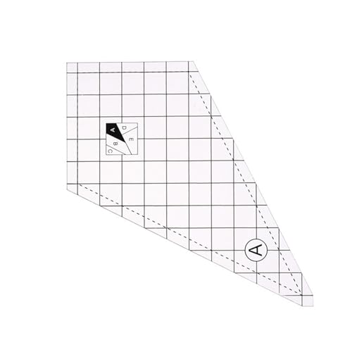 3/4/5 Stück transparentes Acryl-Lineal zum Schneiden von Stoffen, Messen, Nähen, Patchwork-Lineal zum Quilten, Sticken, Basteln von Fhsqwernm