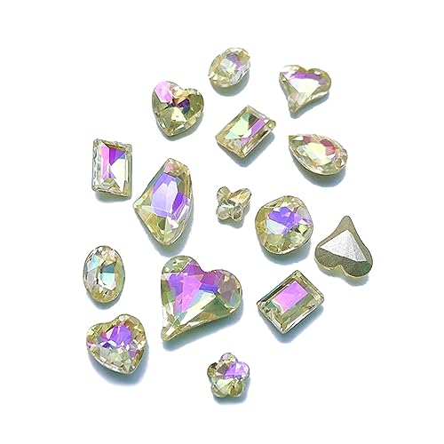 30 Stück/Set, modischer Kristallschmuck, Kristall, 3D-Diamant-Strasssteine, Dekoration von Fhsqwernm