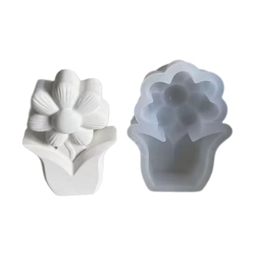 3D-Blumen-Kerzenformen, 3D-Blumen-Harzformen für die Herstellung von Kerzen, Seife, Handwerk, Raumdekorationen, Epoxidharz-Formen von Fhsqwernm