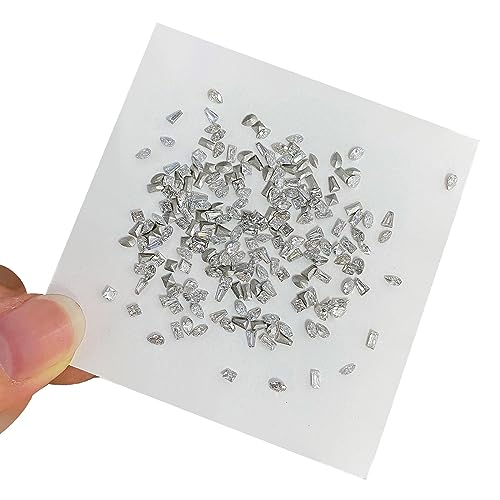 3D-Kristall-Strasssteine, flache Rückseite, klare Edelsteine für Nägel, Kunstdekoration von Fhsqwernm