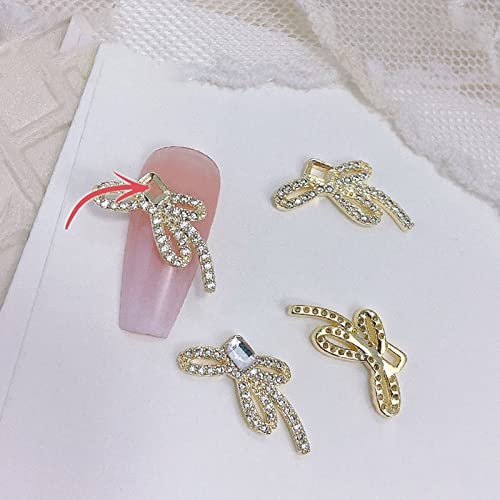 3D-Strasssteine mit Schmetterlings-Nägeln, luxuriös, glänzende Nageldiamanten, Metall-Juwelen für Legierungsdekorationen von Fhsqwernm