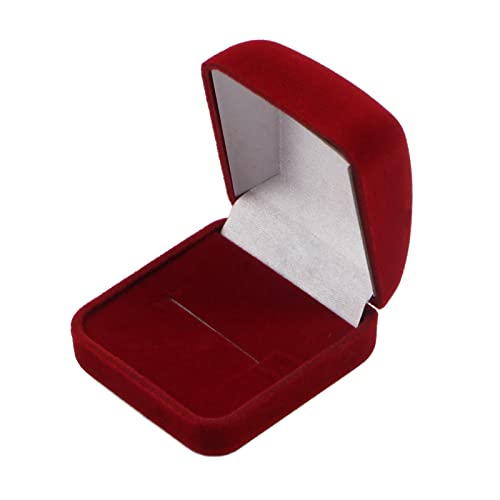 Fhsqwernm Tragbare Box mit kleinem Anhänger, Schmuck-Präsentationsbox, für Antrag, Verlobung, Hochzeit, Zeremonie von Fhsqwernm