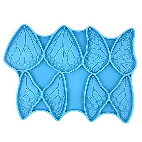 Silikonform für Ohrringe, Schmetterling, Epoxidharz, für Anhänger, Schmuckherstellung, Schlüsselanhänger, Silikonform von Fhsqwernm