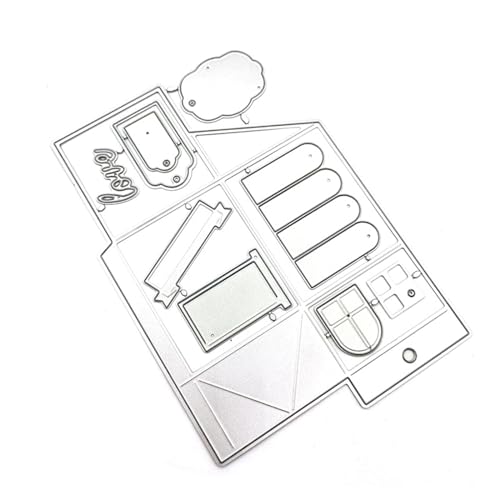 Stanzschablone, Prägeschablone, Metall-Stanzformen, Sammelalben, Alben, Papier, Karten, Dekorationen, Formen von Fhsqwernm