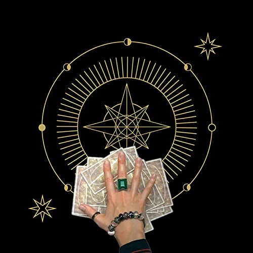 Tuch Tarot Karte Tischservietten Flanell Tarots Tuch Wahrsagerei Karte Astrologie Brettspiel Tarot Tischdecke Wandteppich von Fhsqwernm