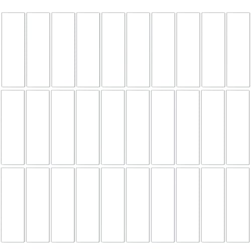 Fiacvrs 120 Stück No Punch Acryl-Aufkleber, doppelseitiges Klebeband, klar, Nicht markierend, ablösbar, wiederverwendbar, abwaschbar - Mehrzweck-Klebeband(1.97x0.71inch) von Fiacvrs