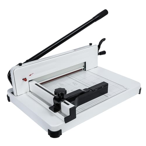 Genauer Schneidpapier Trimmer mit Anti-Slide-Gummifüßen, A4-Papierschneider integrierter Klemme für gleichmäßige Druck, 400 Blätter Schneidkapazitätskarton Trimmer, Beige1 Genauer Schneidpapier Trimmer mit Anti-Slide-Gummifüßen, A4-Papierschneider integrierter Klemme für gleichmäßige Druck, 400 Blätter Schneidkapazitätskarton Trimmer, Beige1 von Fiauli