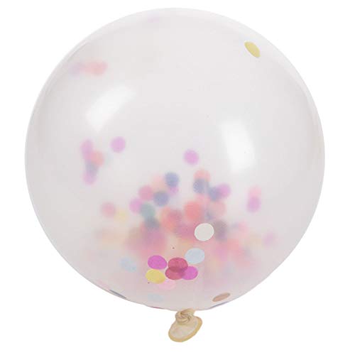 Ficher 12 Rainbow Bright Konfetti Luftballons für Party Dekoration (Packung mit 12) von Ficher