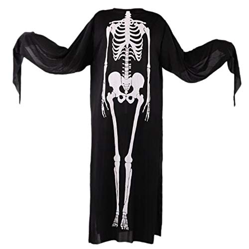 Ficher 2 StüCk Weiblicher SchäDel Skelett Kleidung Kleidung KostüM Halloween KostüM für Karneval Party (Kind 85CM) von Ficher