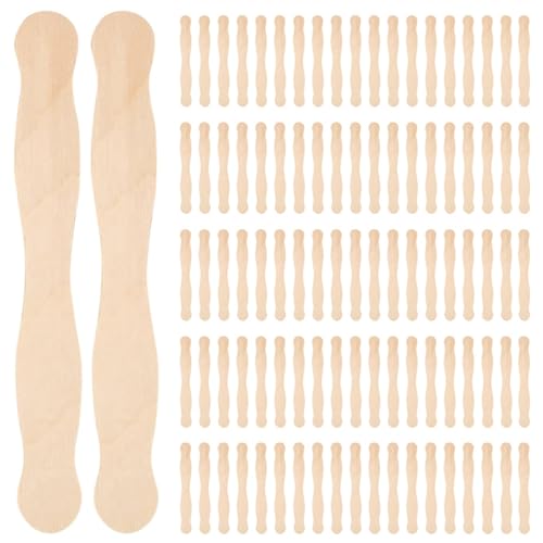 Ficher 8-Fächergriffe Oder Holzspatel Oder Farbmischpaket, 200 Bastel-Eisstiele für DIY-Bastelzubehör-Set von Ficher