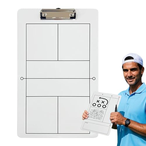 Fierudeng Pickleball Splint Board – Pickleball-Coaching-Zeichen-Klemmbrett – löschbares Coaching-Whiteboard sorgt für klare Kommunikation mit Teammitgliedern von Fierudeng