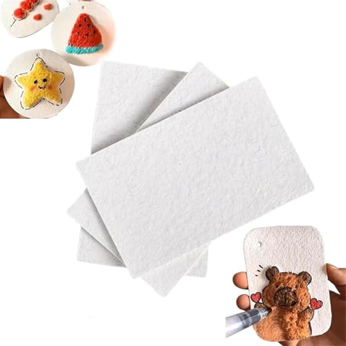 Foam Texture Painting Paper, Foam Texture Blank Painting Paper, Handicraft Foam Paper for Arts and Crafts, Puffy Texture Paper, Art Paper for Kids, Paint Paper for Kids (Square 10Pcs) von Figskey