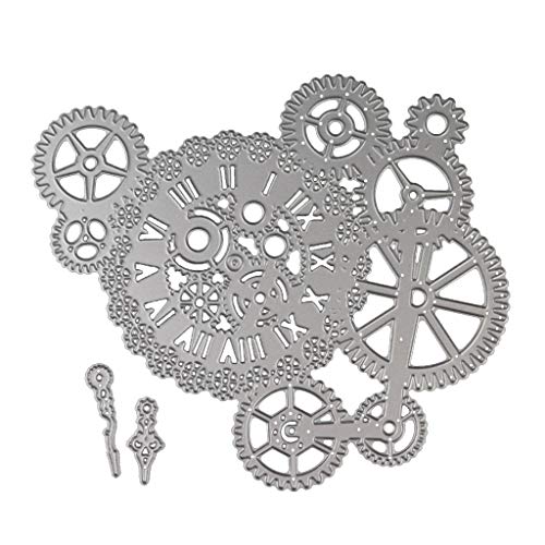 fatteryu Steampunk Stirbt Zahnrad Handwerk Stanzen Stanzformen für DIY Papier Karte Scrapbooking von Fiico