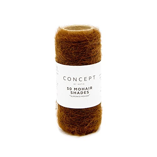 Concept Katia 20g SuperKid Mohair - Farbe: 14 - kastanien-braun - einem Premium-Garn in 50 fantastischen Farben von Fil Katia