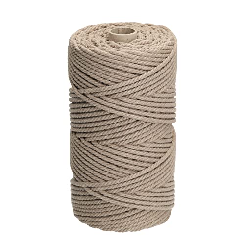 Filani Lieblingsgarn - Premium Makramee Garn aus Baumwolle 5mm Double Twist Cappuccino von Filani