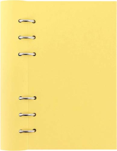 Filofax B143000 Nachfüllbares klassisches Clipbook in Pastellfarben, persönliche Größe, Zitronengelb von Filofax