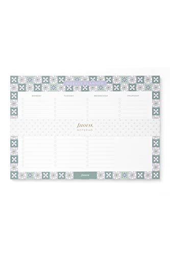 Filofax Mediterraner Wochenplaner Notizblock (mit Magnet) von Filofax