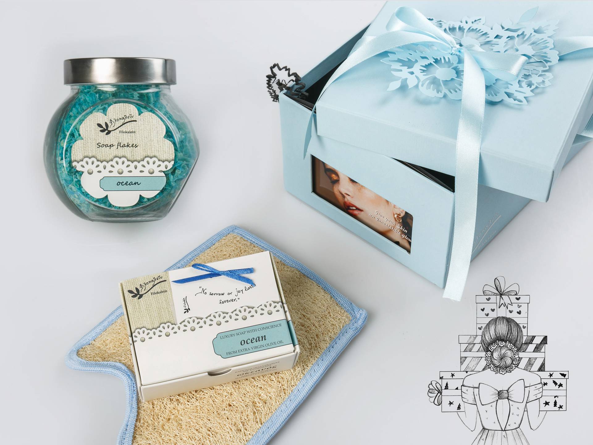 Ocean Luxury Pamper Geschenkbox, Geburtstagsgeschenk Für Ihn, Umarmung in Einer Box, Self Care Paket, Vatergeschenk, Thinking Of You Danke Geschenk von FilokaleinSkin