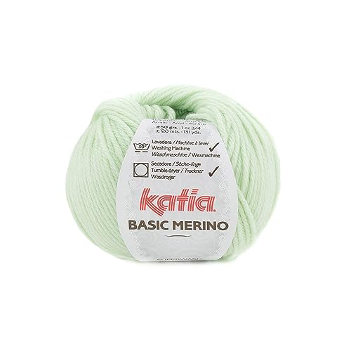 Katia Basic Merino - Farbe: Menta Bebé (85) - 50 g/ca. 120 m Wolle von Fils Katia