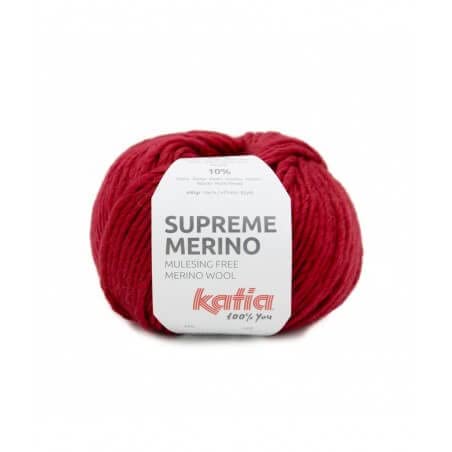 Wolle Supreme Merino Katia 89 rot von Fils Katia