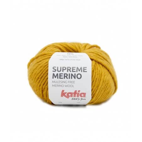 Wolle Supreme Merino Katia 91 Senfgelb von Fils Katia