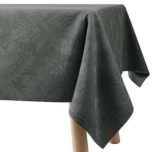 Filumi Tischdecke 140x240 cm Grau Abwaschbar Für Indoor Outdoor Monsteramuster Eris von Filumi