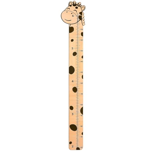 Filvczt Holz-Wachstumstabelle, an der Wand montierte Wachstumsmessung, Höhenrekorder-Lineal aus Holz, einzigartiges Design, einfache Einrichtung, 138,724 cm für Höhenkontrolle von Filvczt