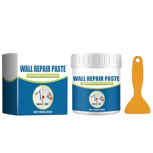 Spackle Wall Repair Kit, Drywall Repair Kit, White Plaster Spackle Wall Repair, Wall Putty Paste, Wall Mending Agent, Easy To Use, Portable for Plaster Dent & Wood Scratch Repair von Filvczt