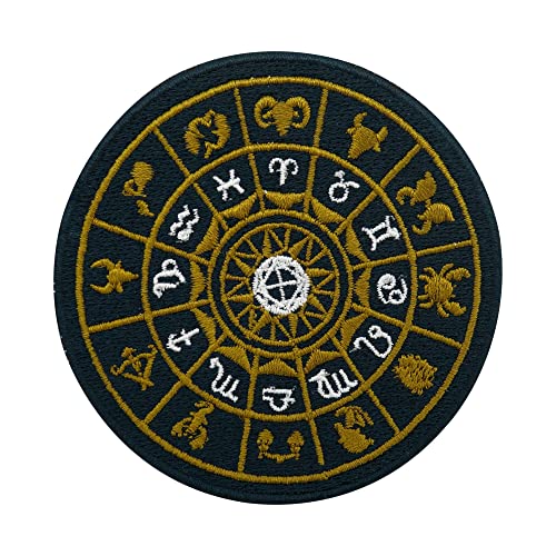 Finally Home Astrologie Sternzeichen Horoskop Patch zum Aufbügeln | Patches zum Aufnähen, Bügelbild, Bügelpatch, Flicken, Aufnäher von Finally Home