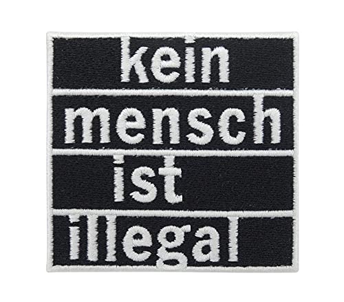 Finally Home Patch zum Aufbügeln - Kein Mensch ist illegal | Patches, Bügelbild, Aufbügler, Aufnäher von Finally Home