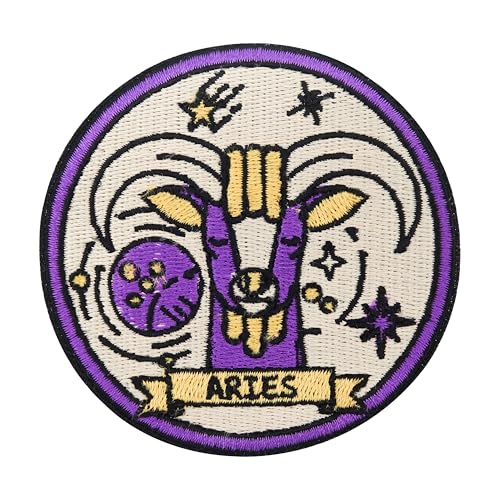 Finally Home Patch zum Aufbügeln - Sternzeichen Widder - Aries | Astrologie Patches, Mond Sterne Aufbügler, Flicken, Aufnäher von Finally Home