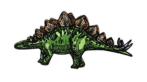 Finally Home Stegosaurus Dino Patch zum Aufbügeln | Dinosaurier Patches, Tiere Bügelflicken, Flicken, Aufnäher für Kinder, für Jungs von Finally Home