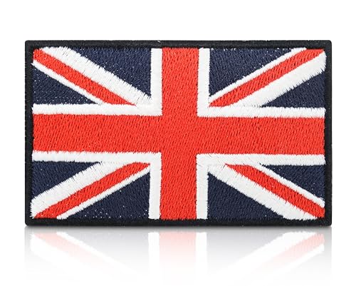 Finally Home Großbritannien Klett Patch | 8,6 x 5,2 cm | England Flagge Patches, Fahne Klettpatches, Union Flag Klettpatch, Great Britain Backpacker Aufnäher von Finally Home