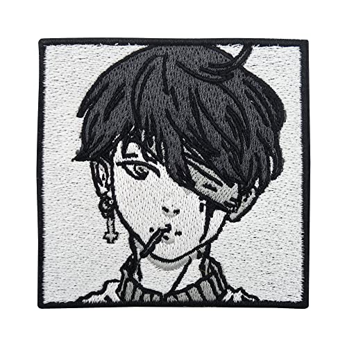 Finally Home Korean Anime Boy Patch zum Aufbügeln | Manga Patches, Comic Bügelbild, Cartoon Aufbügler, Coole Aufnäher Flicken, Bügelpatch von Finally Home