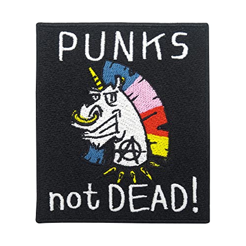 Finally Home Punks not Dead! Patch zum Aufbügeln & Aufnähen | Punk Patches, Bügelbild, Anarchy Aufbügler, Punker Aufnäher von Finally Home