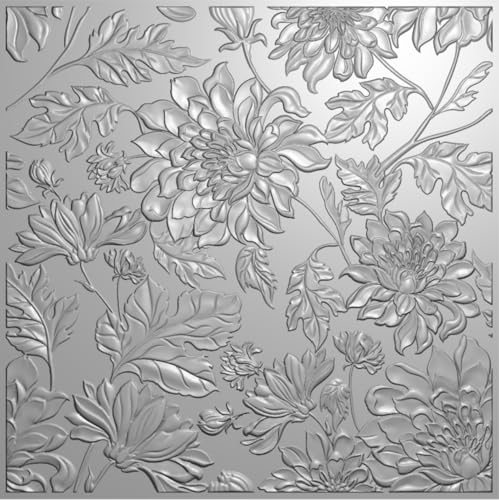 Find Scrapblooms 15,2 x 15,2 cm 3D-Kunststoff-Prägeschablonen (Chrysantheme) von Find Scrapblooms