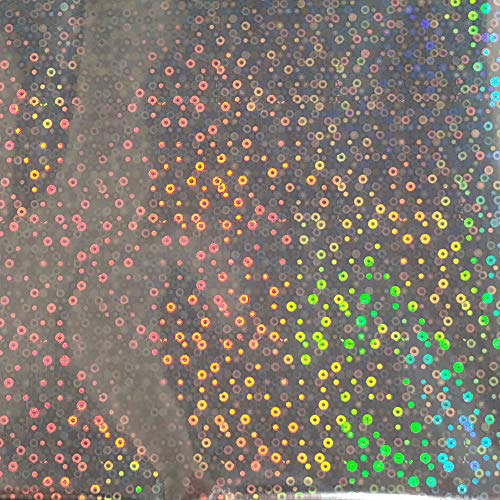 Meyco Zauberfolie - Metallicfolie, Hologramm Glitter Silber, 20 x 30 cm, Encaustic Wanddekoration für Wohnzimmer von Meyco