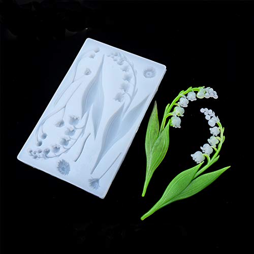 FineInno Epoxidharz Formen Maiglöckchen Blumen Silikonform Gießform Resin Harz-Silikonform Convallaria majalis Gussformen Für Handwerk DIY Schmuck von FineInno