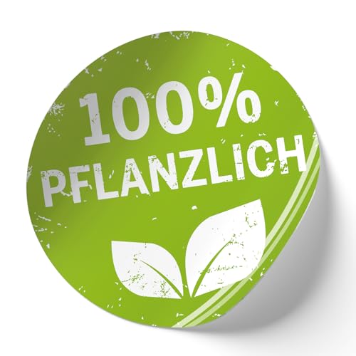 Finest Folia 500x Produkt Aufkleber Lebensmittel Etiketten Hinweis Sticker für Allergiker (R002 100% pflanzlich) von Finest Folia