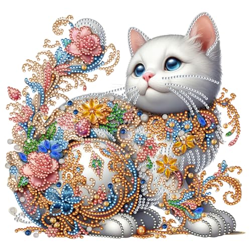 Fiorky 5d Animal Diamond Malerei Kits for Erwachsene, DIY teilweise speziell geformte Bohrmaschine Diamant Malerei Kit Tierdekoration Juwel Malerei Diamant Malerei for Wohnkultur 30x30 cm von Fiorky