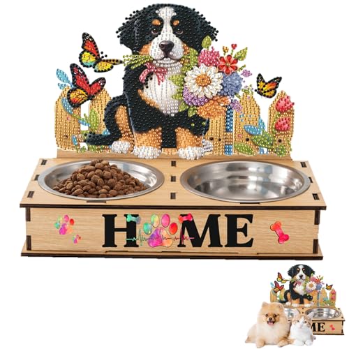 Fiorky 5d Diy Diamond Art Malerei Kits for Erwachsene und Kinder, Diamantmalerei Wasserfuttermittel mit Holzständer Diams Diamant Malerei Schüssel Kits Haustier Feeder Making Kit Fiorky 5d Diy Diamond Art Malerei Kits for Erwachsene und Kinder, Diamantmalerei Wasserfuttermittel mit Holzständer Diams Diamant Malerei Schüssel Kits Haustier Feeder Making Kit von Fiorky