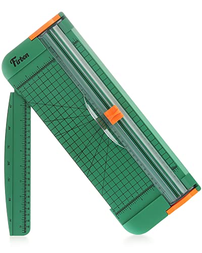 Firbon Papierschneider A4, 30,5 cm, Titan, gerader Papierschneider mit seitlichem Lineal für Scrapbooking, Basteln, Papier, Coupon, Etiketten, Karton von Firbon