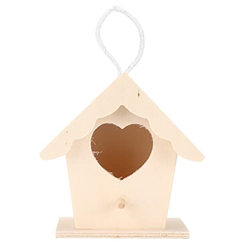 Firlar Innovatives Vogelhaus aus Holz, Natürliche und Sichere DIY-Dekoration für Kleine Vogelhäuschen aus Holz, Langlebiger Holznistkasten für Vögel, Nymphensittiche,(Herzförmiger Gürtel Nr. 1) Firlar Innovatives Vogelhaus aus Holz, Natürliche und Sichere DIY-Dekoration für Kleine Vogelhäuschen aus Holz, Langlebiger Holznistkasten für Vögel, Nymphensittiche,(Herzförmiger Gürtel Nr. 1) von Firlar