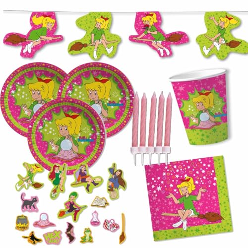 Bibi Blocksberg Partyset für 10 Kinder// * Bibi Blocksberg * Partyset // Bibi Blocksberg Dekoration von Firlefantastisch Der Partyshop