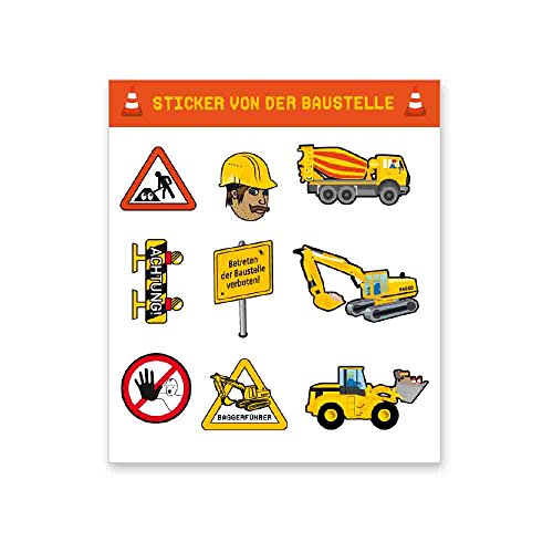 Baustelle Sticker Bogen von Firlefantastisch