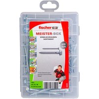 fischer Dübelschrauben-Sortiment Meister-Box 6/7/8/10 mm x 40/55/69 mm, 112 St. von Fischer