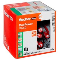 fischer DuoPower 10x50 2K 535456 Universaldübel-Sortiment Ø 10 mm x 50 mm, 50 Stück von Fischer