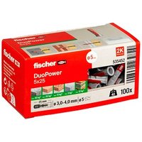 fischer DuoPower 5x25 2K Universaldübel-Sortiment Ø 5 mm x 25 mm, 100 Stück von Fischer